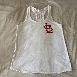 St. Louis red and white tank top. Size M.